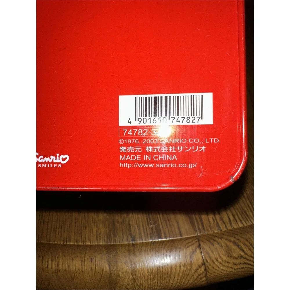 Vintage Sanrio Hello Kitty Apple 2003 Tin With Handle